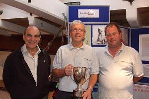 A Trophy presentation event on board