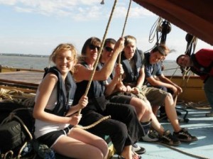 Sail Trainees on a charter